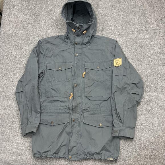 Fjallraven Singi Trekking Jacket Mens Large G-1000 Hooded Outdoor Coat - Picture 1 of 16